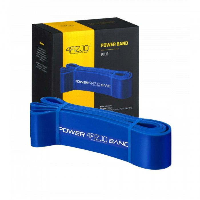 Резинка для підтягування та спорту 4FIZJO Power Band 64 мм 36-46 кг Blue (P-5907222931097)