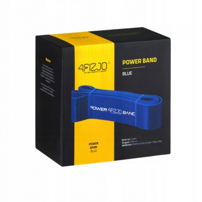 Резинка для підтягування та спорту 4FIZJO Power Band 64 мм 36-46 кг Blue (P-5907222931097)