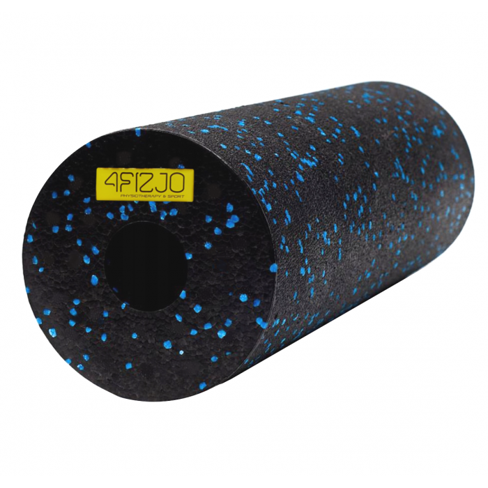 Масажний ролик для спини 4FIZJO EPP PRO+ 45 x 14.5 см (валик, роллер) гладкий Black/Blue (P-5907222931141)