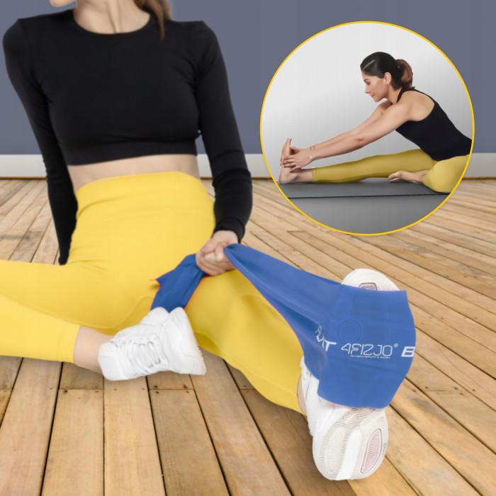Стрічка-еспандер для спорту та реабілітації 4FIZJO Flat Band 200 х 15 cм 9-11 кг Blue (P-5907222931660)