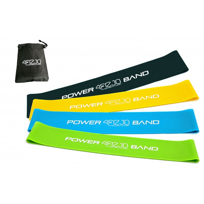 Набор резинок для фитнеса 4FIZJO Mini Power Band 4 шт 4FJ1042 Набор резинок для фитнеса 4FIZJO Mini Power Band 4 шт 4FJ1042