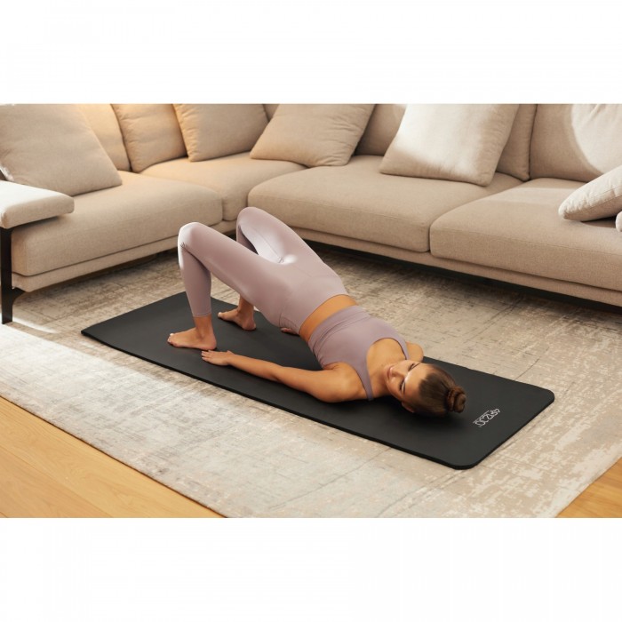 Коврик (мат) спортивный 4FIZJO NBR 180 x 60 x 1 см для йоги и фитнеса Black (P-5907222931462)