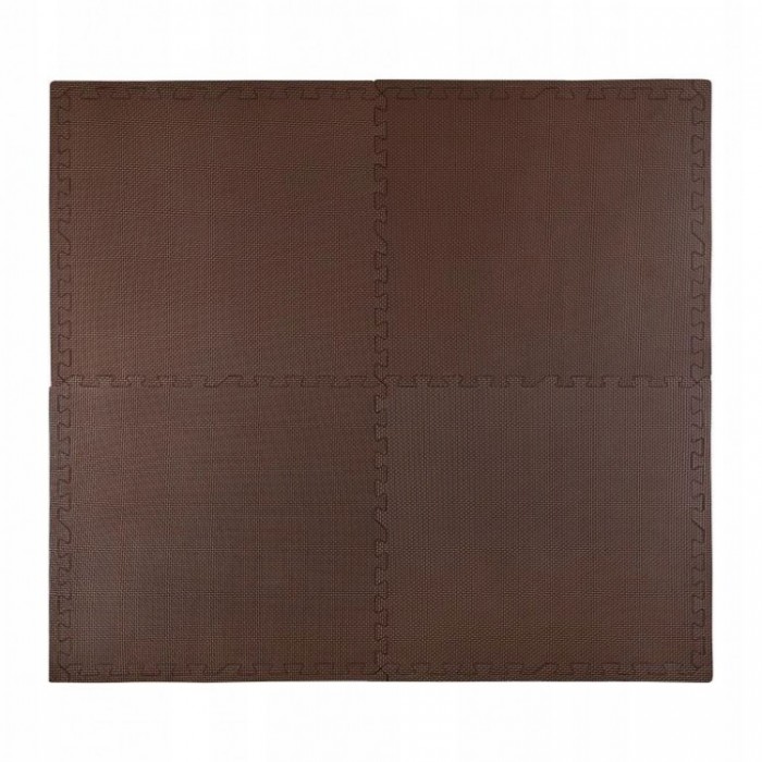 Напольное покрытие для спортзала мат-пазл (ласточкин хвост) 4FIZJO Mat Puzzle EVA 120 x 120 x 1 cм 4FJ0074 Braun