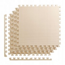 Напольное покрытие для спортзала мат-пазл (ласточкин хвост) 4FIZJO Mat Puzzle EVA 120 x 120 x 1 cм 4FJ0075 Beige