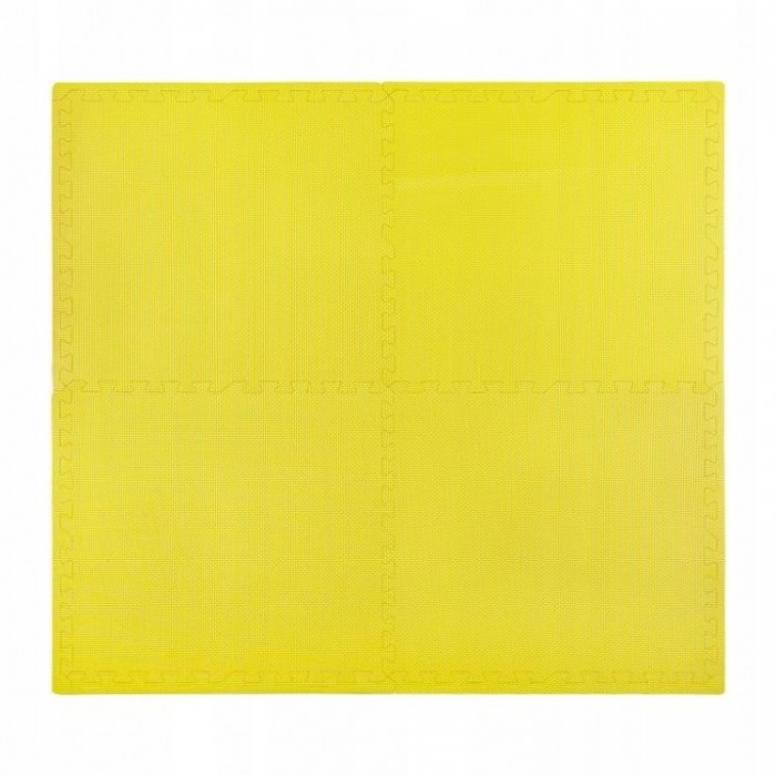 Напольное покрытие для спортзала мат-пазл (ласточкин хвост) 4FIZJO Mat Puzzle EVA 120 x 120 x 1 cм 4FJ0076 Yellow