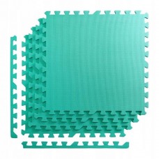 Напольное покрытие для спортзала мат-пазл (ласточкин хвост) 4FIZJO Mat Puzzle EVA 120 x 120 x 1 cм 4FJ0077 Mint
