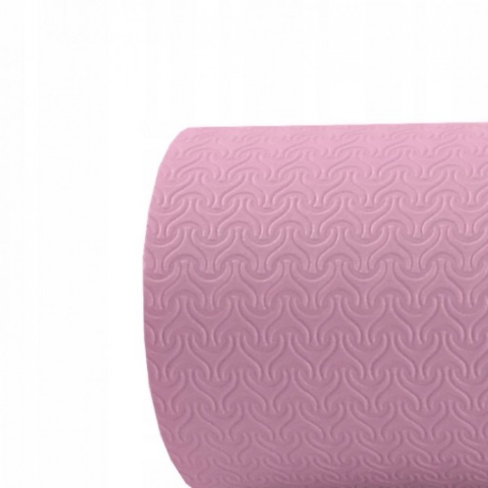 Килимок для йоги та фітнесу SportVida TPE 6 мм SV-HK0227 Pink / Sky Blue