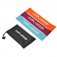 Фитнес резинка для ног и ягодиц SportVida Mini Power Band 3 шт 0-15 кг SV-HK0205-1