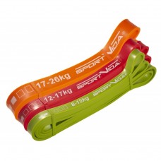 Резинки для підтягування (еспандери петлі) набір SportVida Power Band 3 шт 8-26 кг SV-HK0190-5