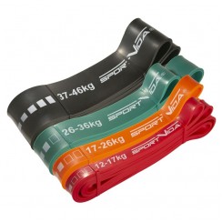 Гумка для підтягувань (силова стрічка) SportVida Power Band 4 шт 12-46 кг SV-HK0190-4