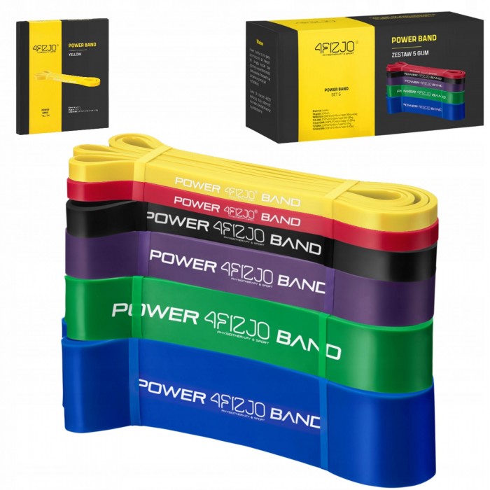 Набір резинок для підтягування та спорту 4FIZJO Power Band 2-46 кг 6 шт Mix (P-5907222931875) Набір резинок для підтягування та спорту 4FIZJO Power Band 2-46 кг 6 шт Mix (P-5907222931875)