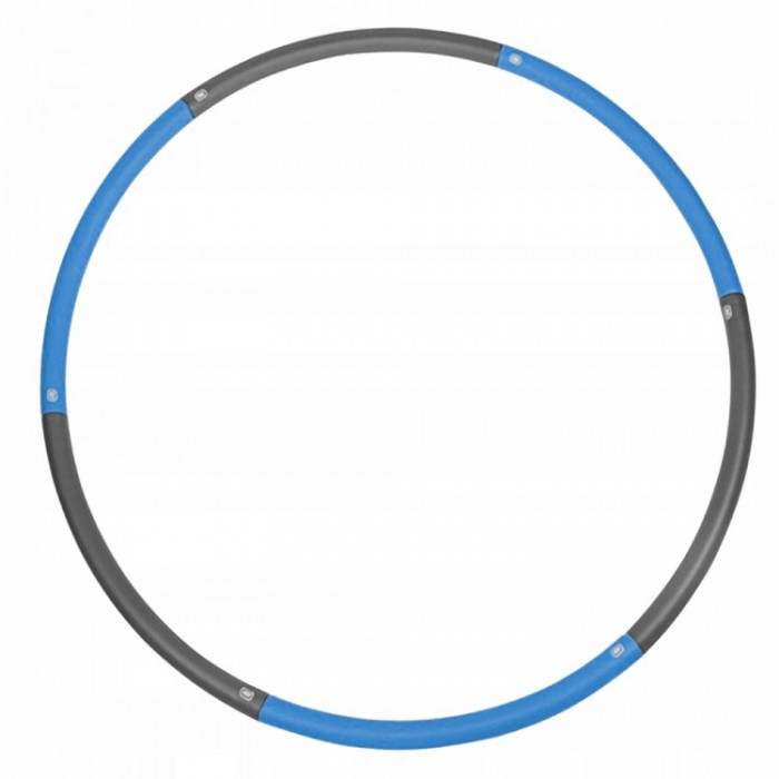 Хулахуп обруч для схуднення масажний 90 см 0,7 кг SportVida SV-HK0216 Grey / Blue