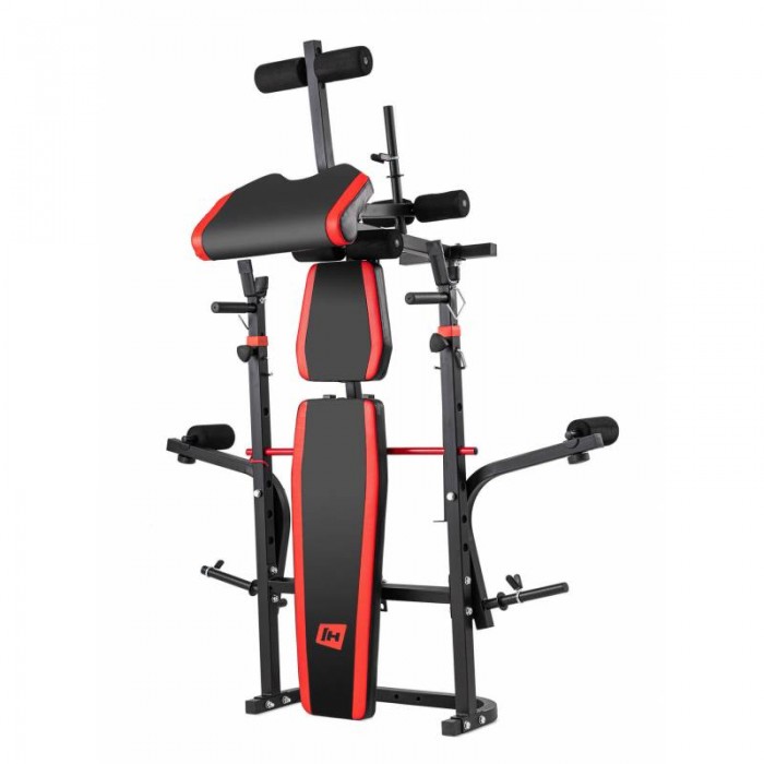 Скамья для жима Hop-Sport HS-1065HB регулируемая со стойкам и с партой Скотта