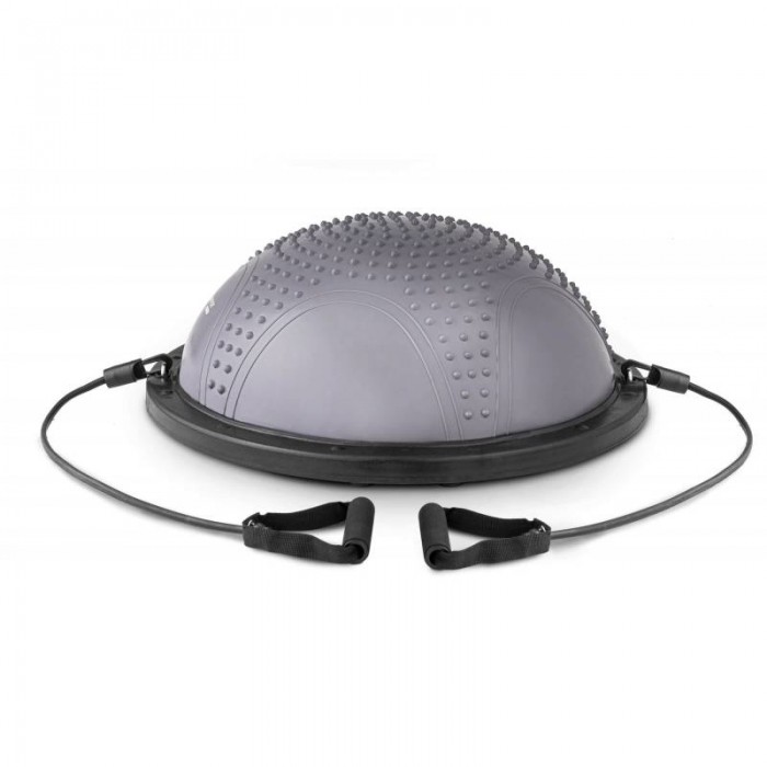 Балансувальна платформа напівсфера з вкрапленнями Hop-Sport HS-MB058B сіра