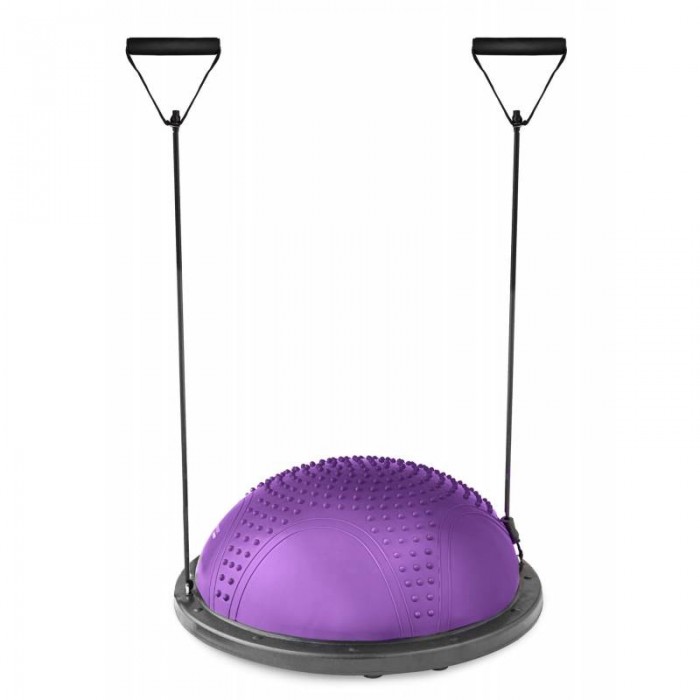 Балансувальна платформа напівсфера з вкрапленнями Hop-Sport HS-MB058B фіолетова
