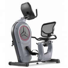 Горизонтальний велотренажер Hop-Sport HS-100L Edge iConsole сірий + мат