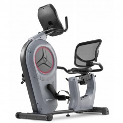 Горизонтальний велотренажер Hop-Sport HS-100L Edge iConsole сірий + мат
