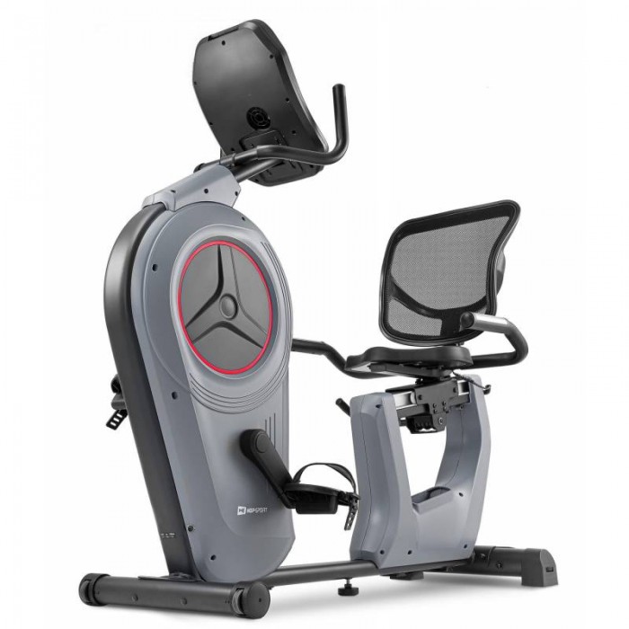Горизонтальний велотренажер Hop-Sport HS-100L Edge iConsole сірий + мат Горизонтальний велотренажер Hop-Sport HS-100L Edge iConsole сірий + мат