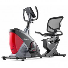 Горизонтальный велотренажер Hop-Sport HS-070L Helix iConsole+ красный