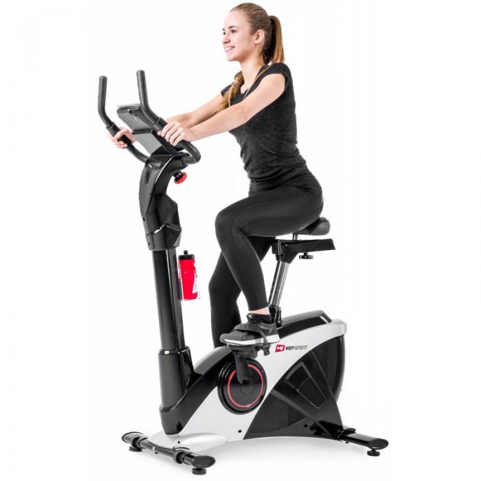 Велотренажер Hop-Sport HS-090H Apollo серебристый+ мат