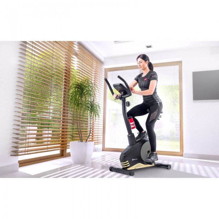 Велотренажер Hop-Sport HS-2080 Spark черно-бирюзовый 2020