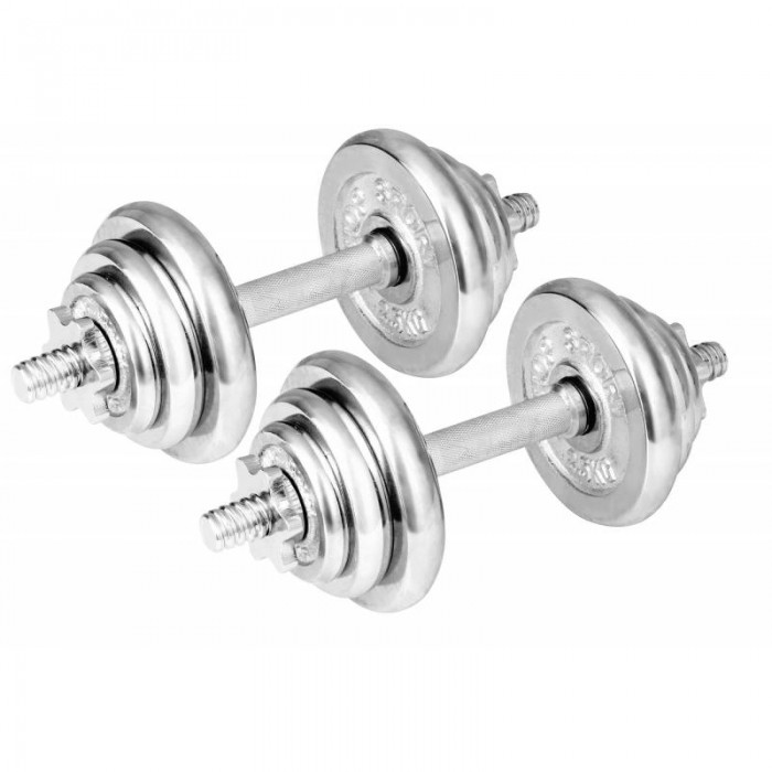 Гантели хромированные Hop-Sport 2х10кг