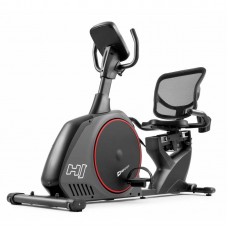 Горизонтальний велотренажер Hop-Sport HS-095L Scale сірий + мат