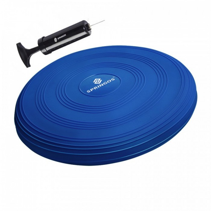 Балансировочная подушка масажна Springos PRO FA0086 Blue Балансировочная подушка масажна Springos PRO FA0086 Blue