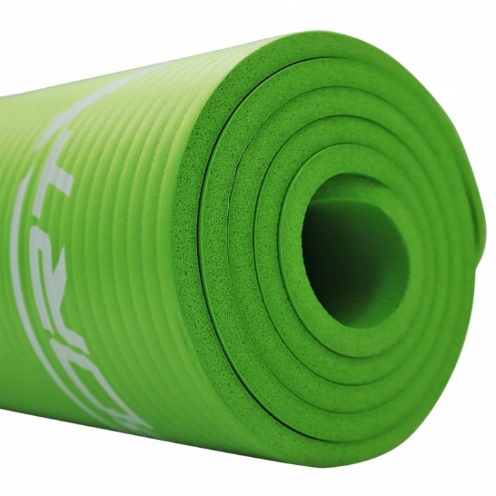 Коврик (мат) спортивный SportVida NBR 180 x 60 x 1 см для йоги и фитнеса SV-HK0248 Green