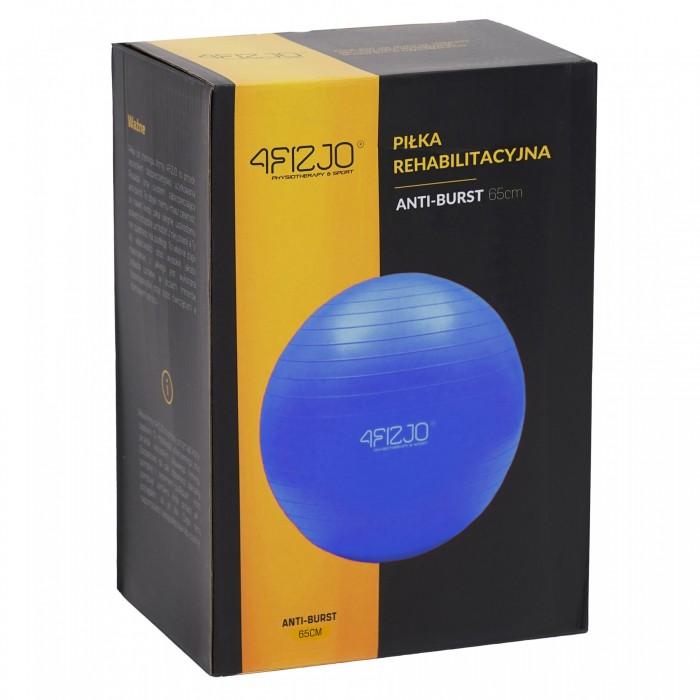 Мяч для фитнеса (фитбол) 4FIZJO 65 см Anti-Burst Blue (P-5907222931493)