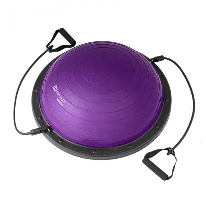 Балансувальна платформа напівсфера для фитнесу Bosu Hop-Sport HS-L058 фіолетова