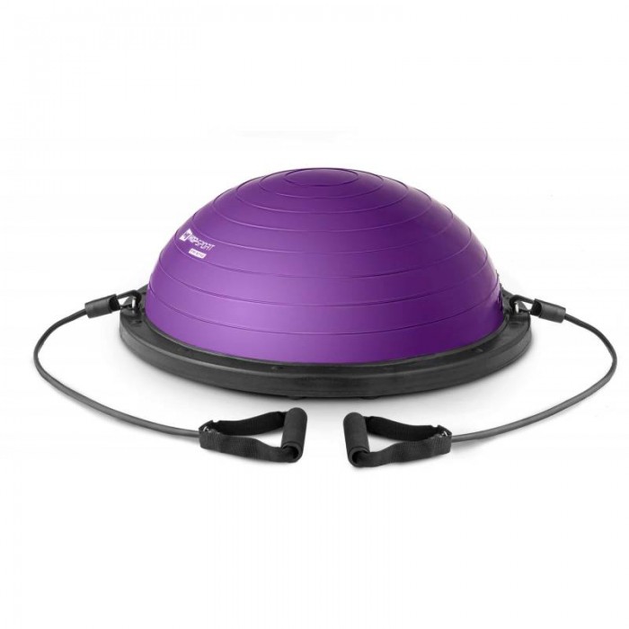 Балансувальна платформа напівсфера для фитнесу Bosu Hop-Sport HS-L058 фіолетова