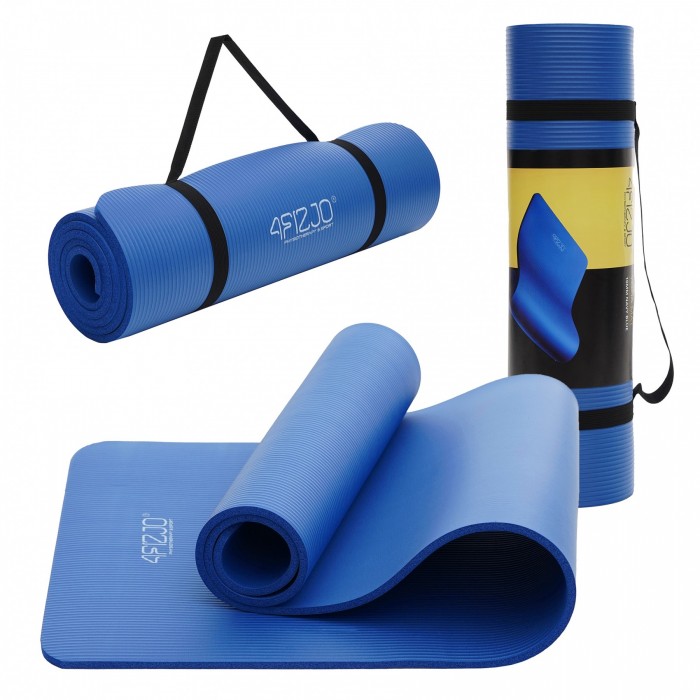 Коврик (мат) спортивный 4FIZJO NBR 180 x 60 x 1.5 см для йоги и фитнеса Blue (P-5907222931035) Коврик (мат) спортивный 4FIZJO NBR 180 x 60 x 1.5 см для йоги и фитнеса Blue (P-5907222931035)