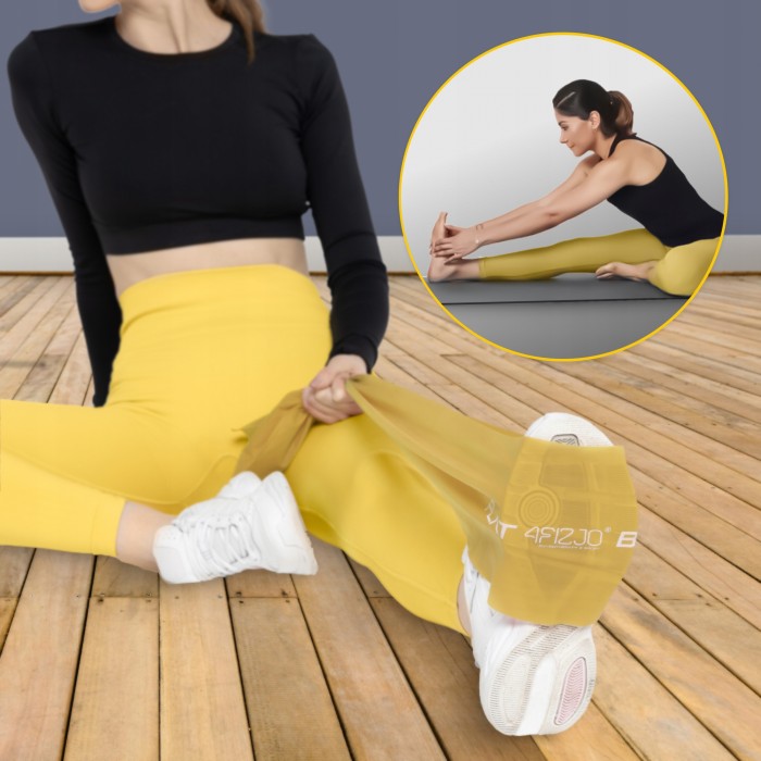Стрічка-еспандер для спорту та реабілітації 4FIZJO Flat Band 200 х 15 cм 25-35 кг Gold (P-5907739310453)
