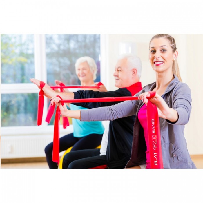 Стрічка-еспандер для спорту та реабілітації 4FIZJO Flat Band 30 м 2-4 кг Red (P-5907739311177)