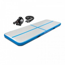 Мат гімнастичний надувний 4FIZJO Air Track Mat 300 x 100 x 15 cм White/Blue (P-5907739311771)