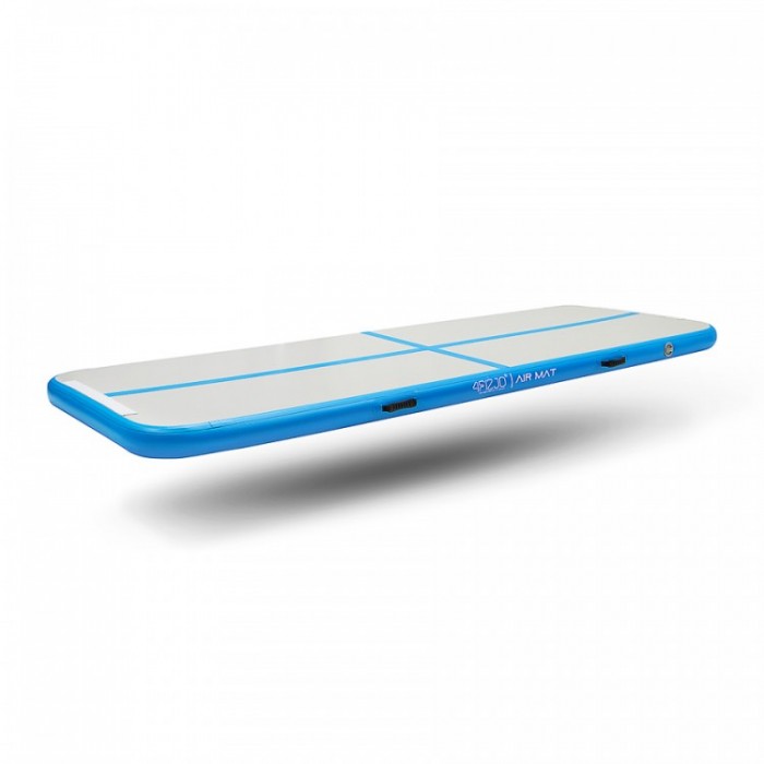 Мат гімнастичний надувний 4FIZJO Air Track Mat 300 x 100 x 15 cм White/Blue (P-5907739311771)