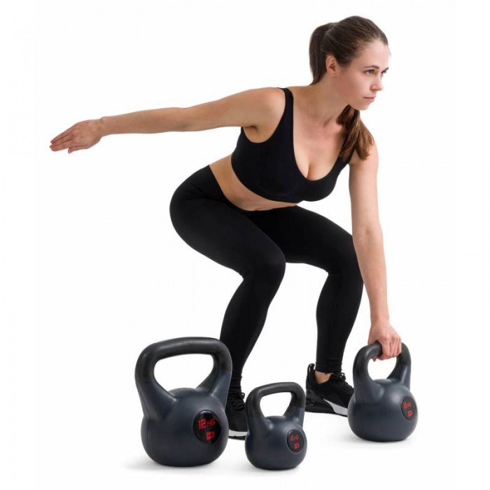 Гиря виниловая 10кг Hop-Sport HS-P010KB