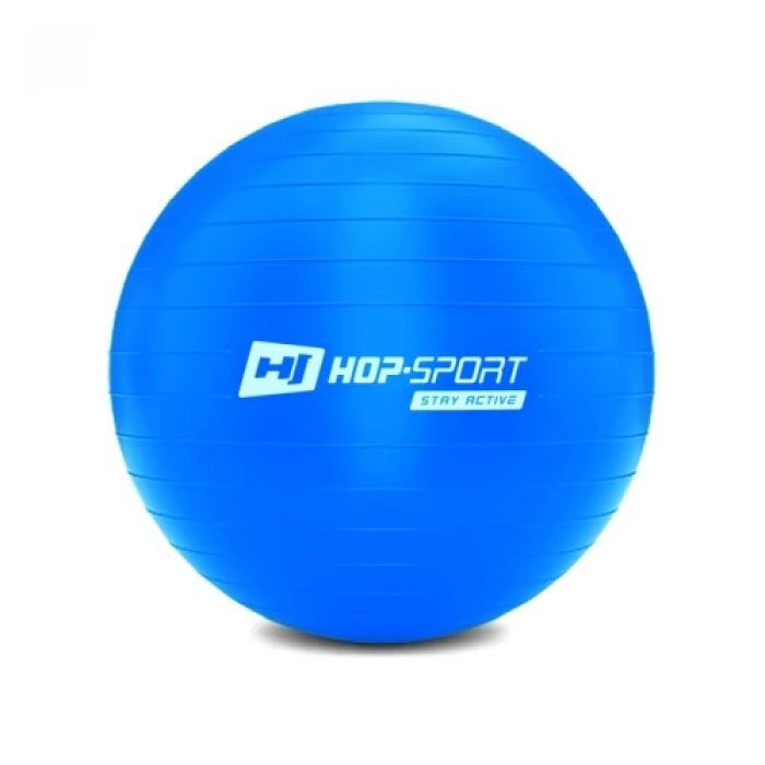 Фітбол Hop-Sport 65см синій + насос 2020