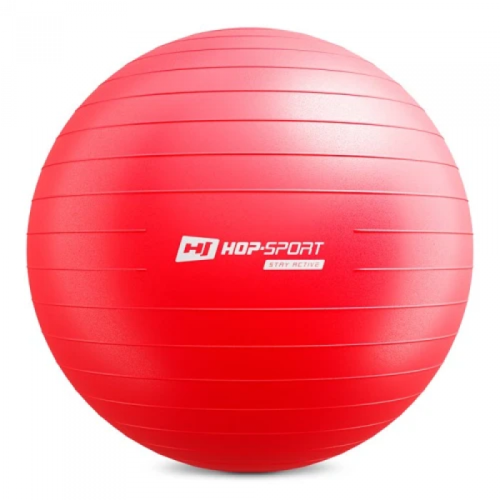 Фитбол Hop-Sport 75см красный + насос 2020