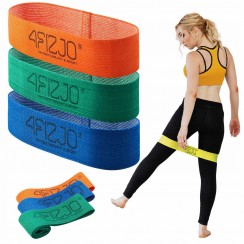 Набір резинок для фітнесу із тканини 4FIZJO Flex Band 3 шт 1-15 кг Mix (P-5907739310958)