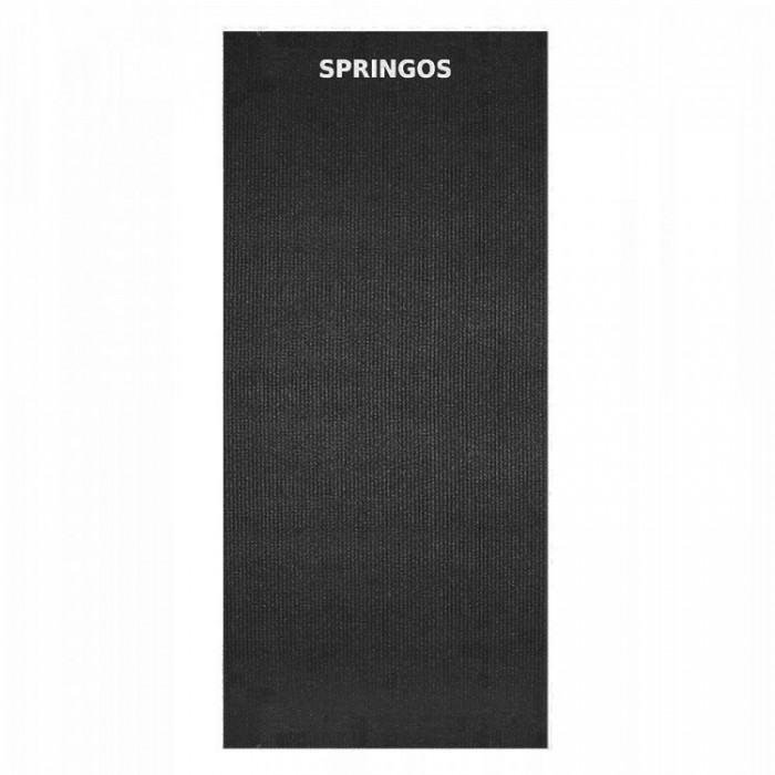 Килимок (мат) для йоги та фітнесу Springos PVC 4 мм YG0007 Black