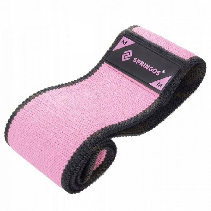 Резинка для фитнеса и спорта тканевая Springos Hip Band Size M FA0110 Резинка для фитнеса и спорта тканевая Springos Hip Band Size M FA0110