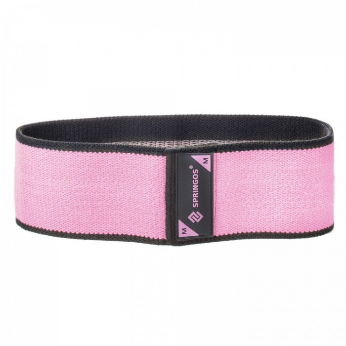 Резинка для фитнеса и спорта тканевая Springos Hip Band Size M FA0110