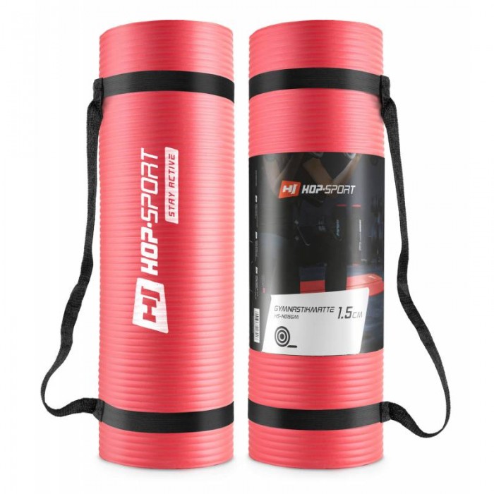 Коврик для фитнеса Hop-Sport HS-N015GM 1,5 см красный Коврик для фитнеса Hop-Sport HS-N015GM 1,5 см красный