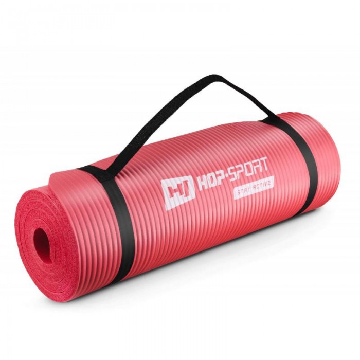 Коврик для фитнеса Hop-Sport HS-N015GM 1,5 см красный
