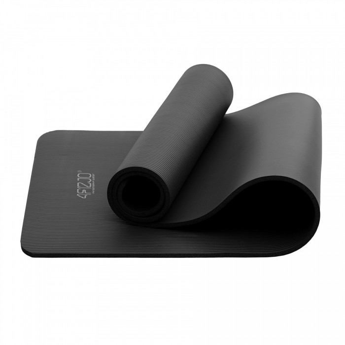 Коврик (мат) спортивный 4FIZJO NBR 180 x 60 x 1.5 см для йоги и фитнеса Black (P-5907222931592)