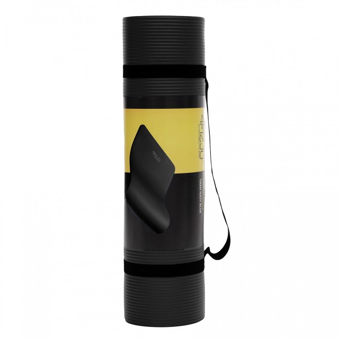 Коврик (мат) спортивный 4FIZJO NBR 180 x 60 x 1.5 см для йоги и фитнеса Black (P-5907222931592)