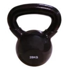 Гиря виниловая SPART 28 кг/ черная