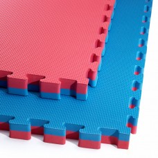 Мат-пазл (ласточкин хвост) 4FIZJO Mat Puzzle EVA 100 x 100 x 4 cм Blue/Red (P-5907739310668)